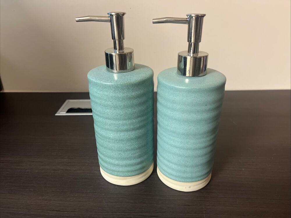 (1) Threshold Ceramic Lotion/Soap Pump/Containers.